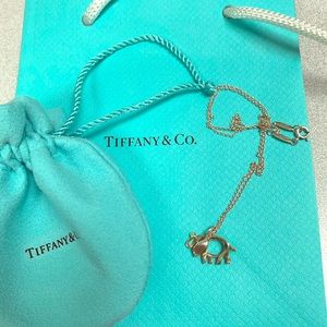 Tiffany & Co. elephant pendant necklace
